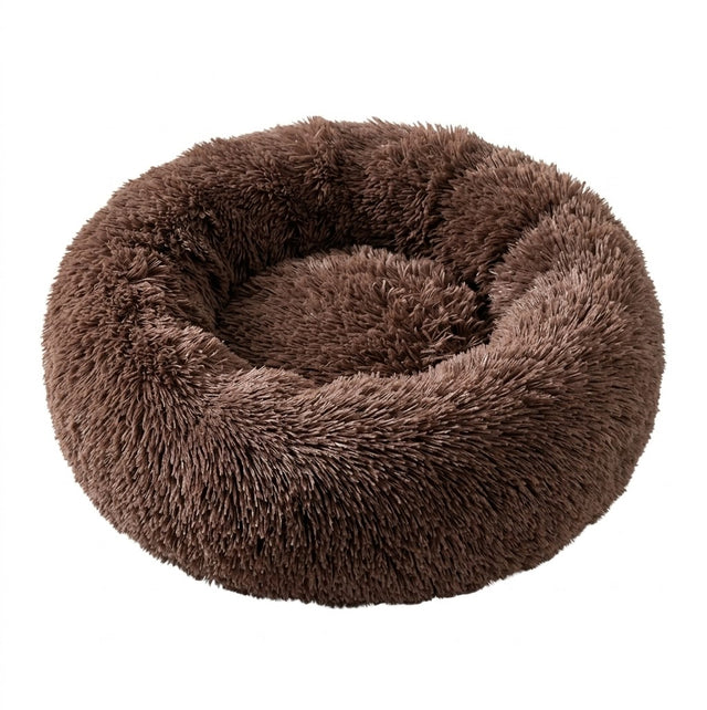 Pluche donutmand voor honden en katten – zacht en wasbaar – Bruin